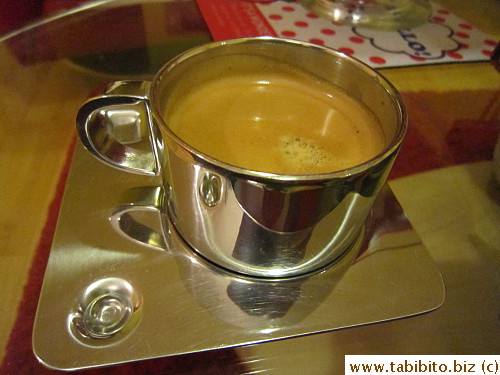 Serlina serves coffee like it's in a restaurant