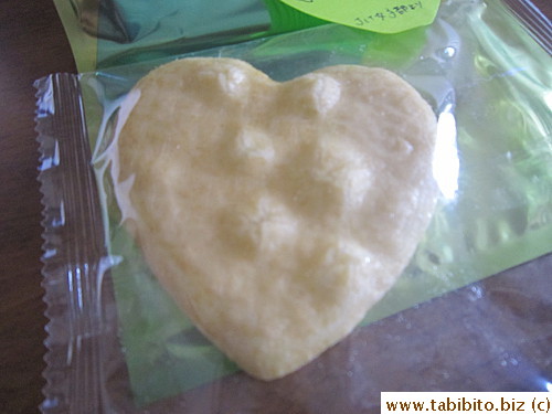 Heart shape rice cracker
