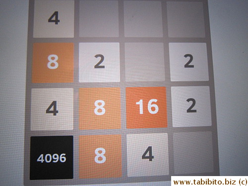 When you do it that way, 2048 is easy to achieve, even 4096 is not that hard