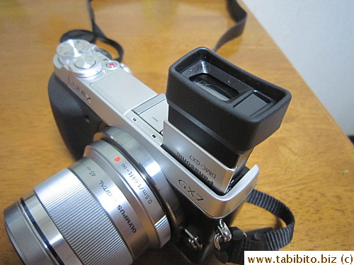 The most important feature of the camera is the view finder for people like KL with impaired vision 