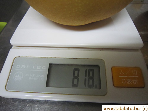 Averaging 800gm a piece!