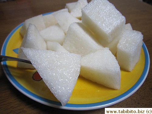Extremely crunchy and juicy and sweet, deelish!