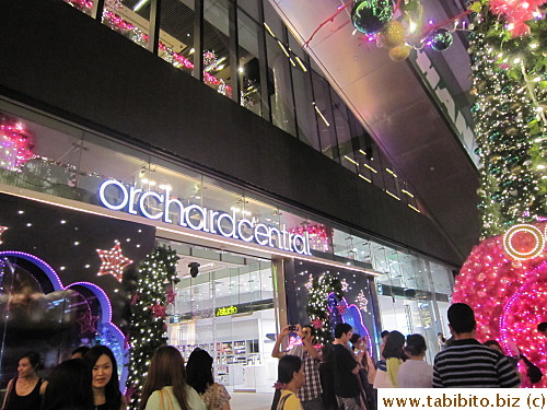 Orchard Central entrance on Orchard Road