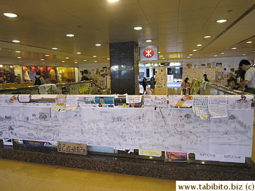 Protestors' messages in Admiralty station