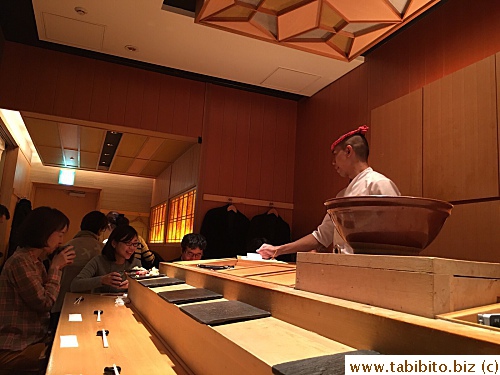 Mostly counter seats