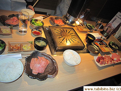 Lunch sets for our end of the table (didn't take pictures of what the kids had)