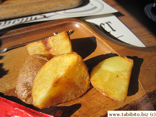 Non-crispy potato chunks