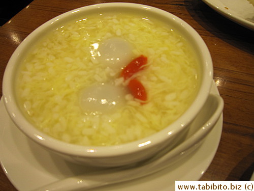 Fermented sweet rice with  sesame rice balls