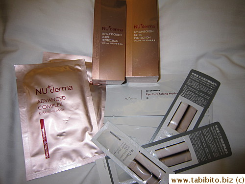 Bought Taiwan brand sunblock and given free samples