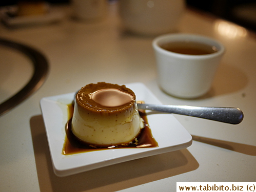 Complimentary baked custard