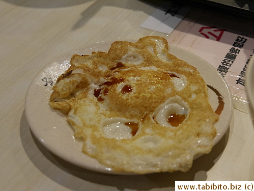 Over easy egg for KL