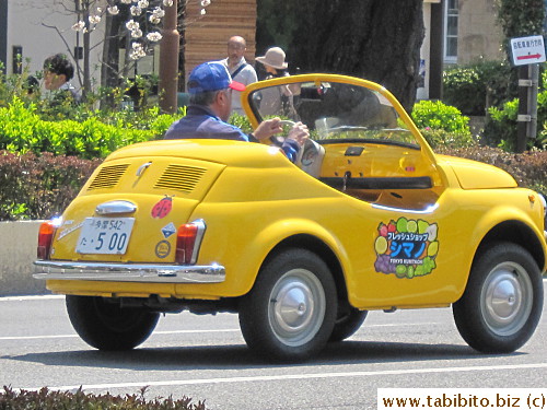 Spotted this very cute car